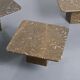 Set of three nesting tables "Fossil", Switzerland, circa 1970