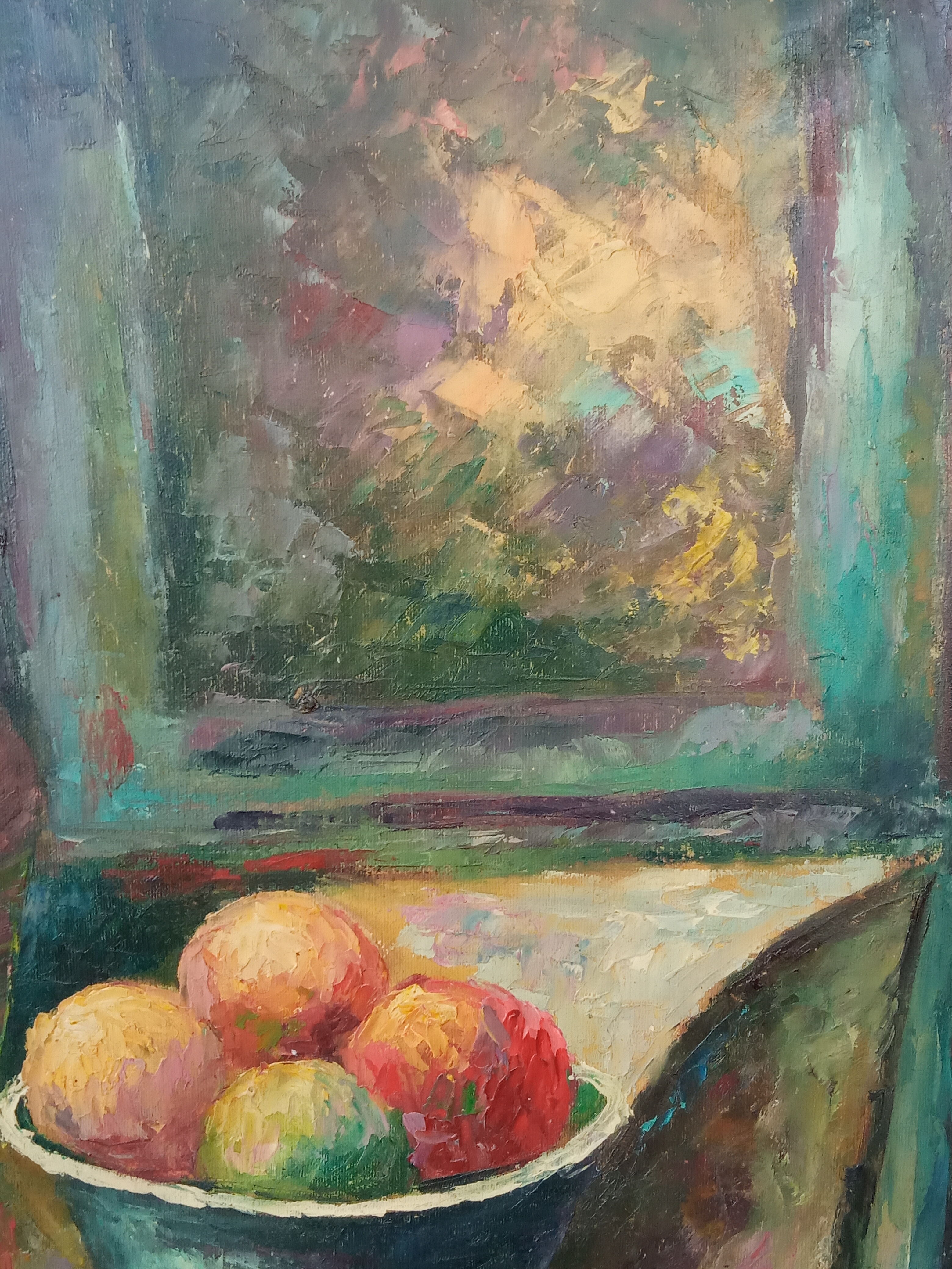 Still life oil on canvas, Brunel