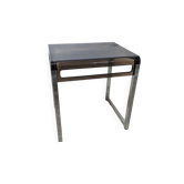 Vintage chrome and plexiglass side table