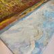 HST painting "Countryside landscape" Fields and valley in summer