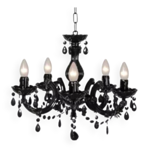 lustre arabesque noir