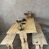 Table and its two benches
