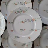 8 flat plates Limoges 60s