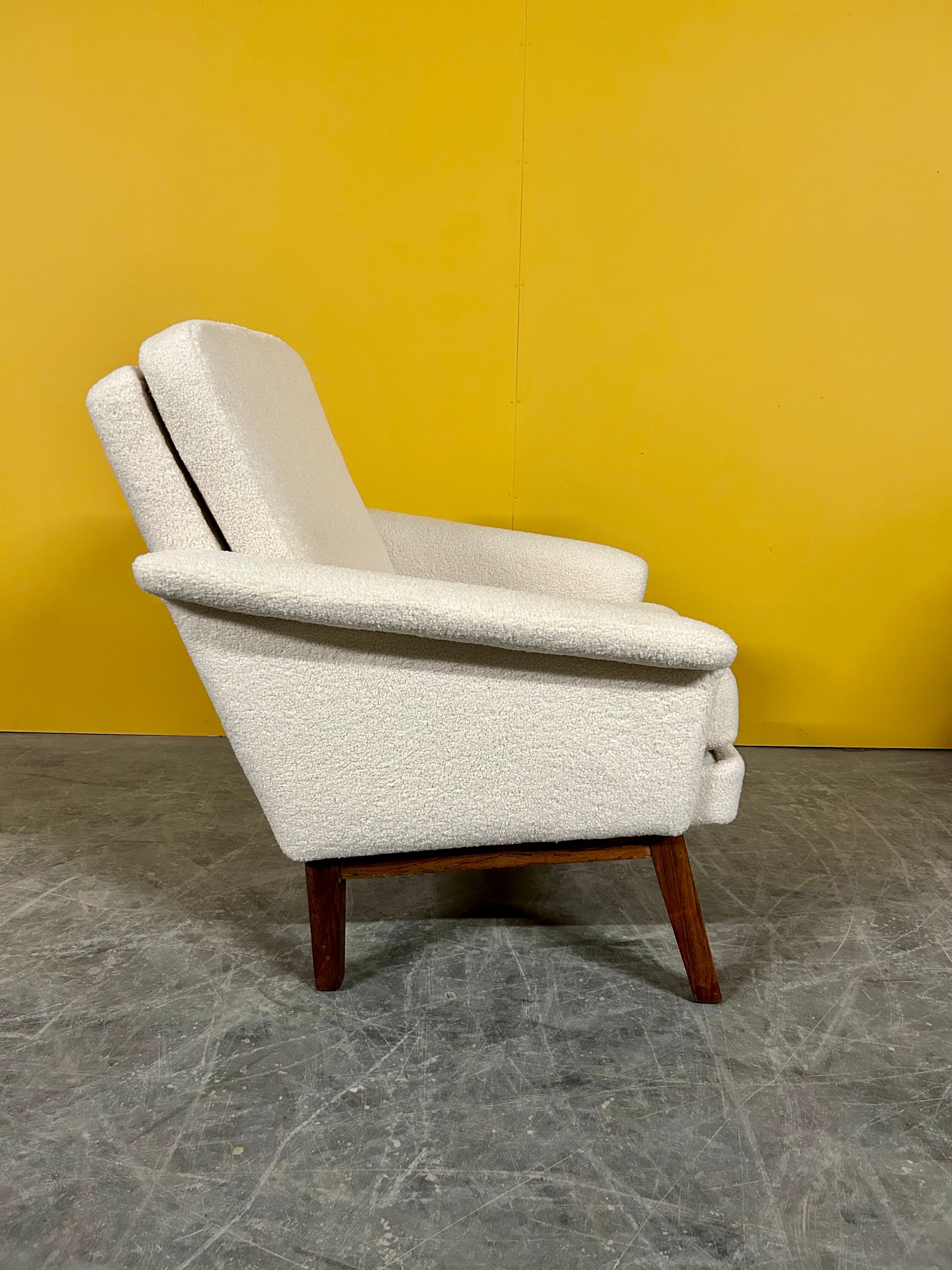 Danish vintage low back armchair 1960