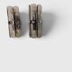 Pair of smoked glass and chrome wall lights attributed to Fontana Arte – Years