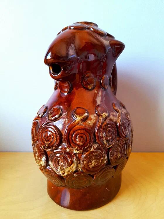 Zoomorphic Pitcher Sheep in Ceramic, 1950