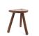Tabouret tripode en bois, années 50