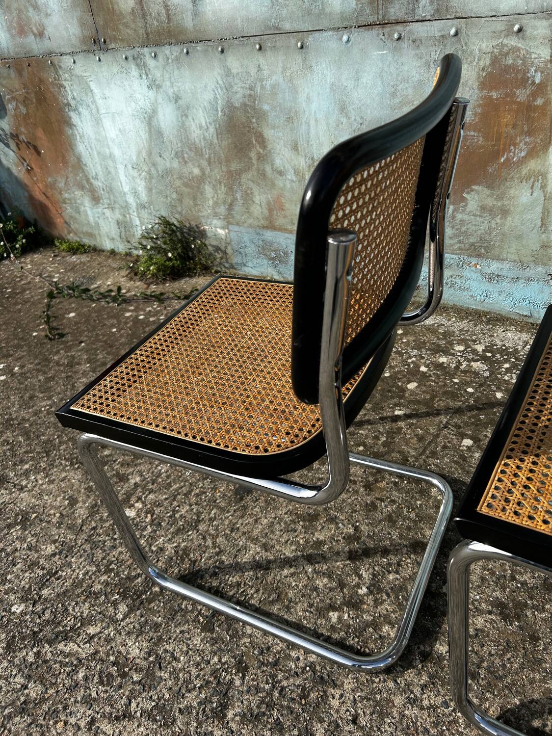 Set of 4 Cesca chairs by Marcel Breuer