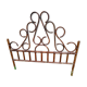 Curved wooden headboard