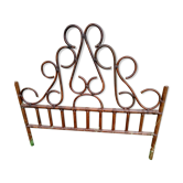 Curved wooden headboard