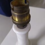 Alabaster and brass lamp