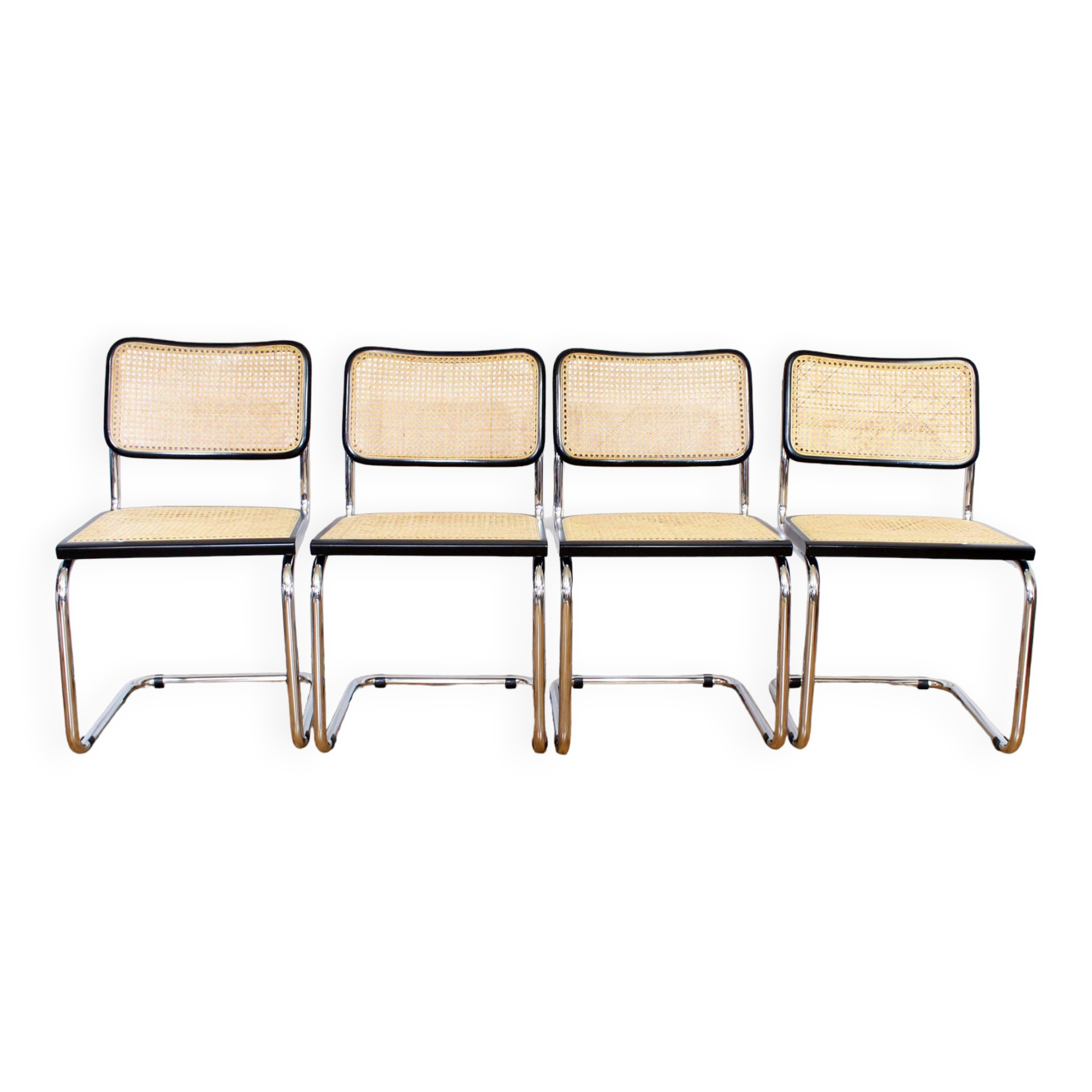 Set of 4 chairs Marcel Breuer B32 70s