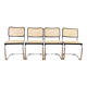 Set de 4 chaises Marcel Breuer B32 années 70