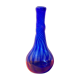 Vase soliflore en verre soufflé bullé bleu
