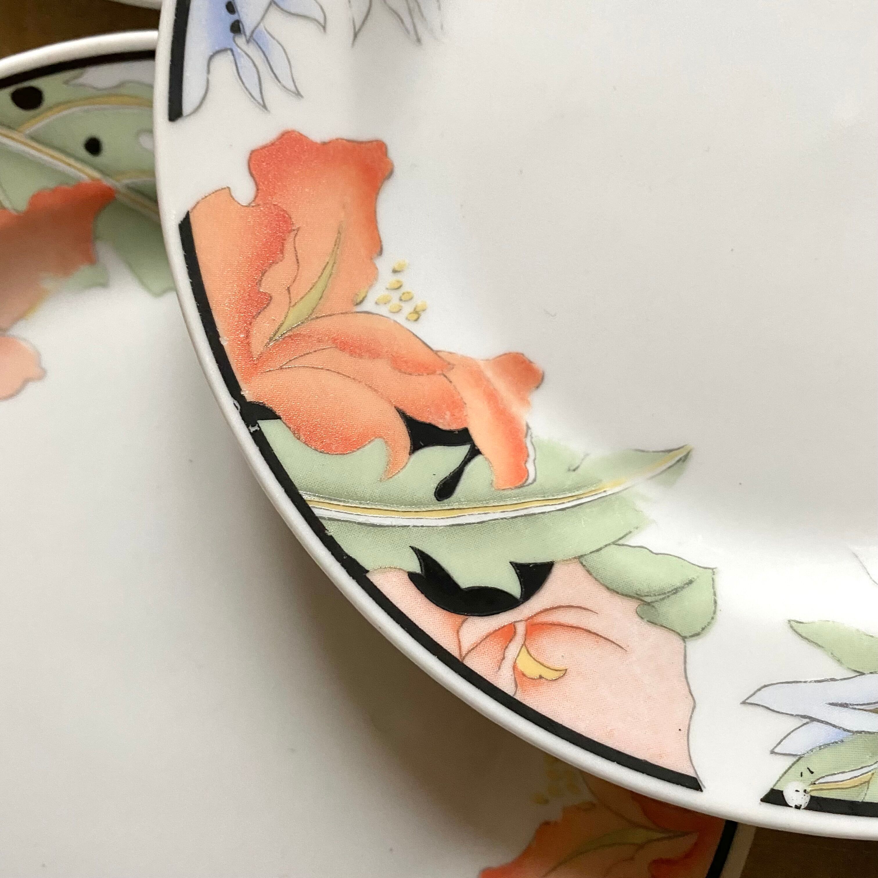 Assietets à dessert années 80