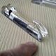 6 old and large crystal knife holders in Art Deco style