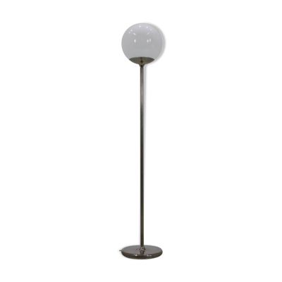 Lampadaire mid-century avec lampe globe Italie 1970s