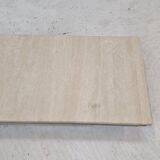 Italian Coffee Table in Travertine and Granite, 1980s