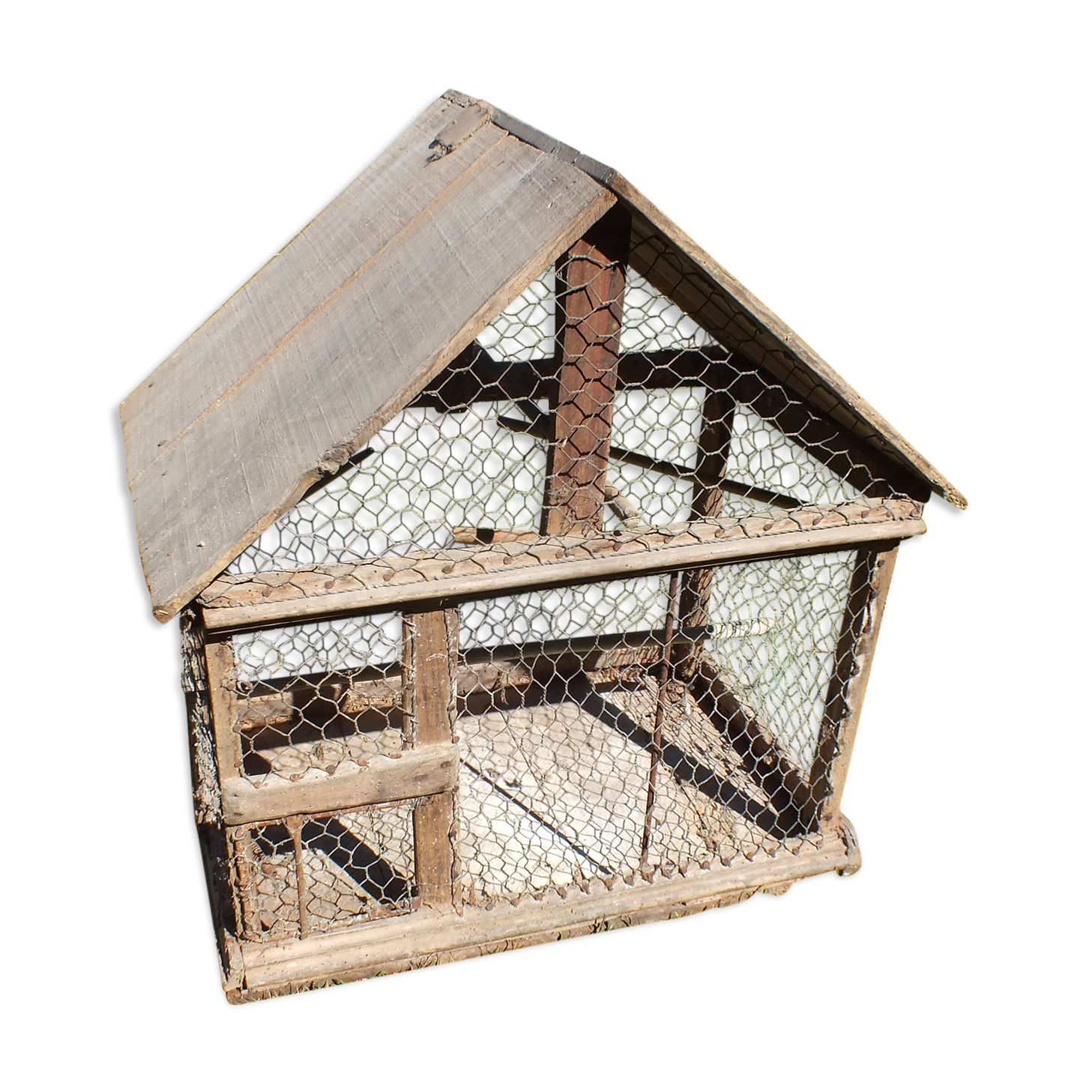 Bird cage wood and fence