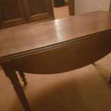 Louis Philippe cherry wood shutter table