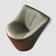 Fauteuil en cuir Anda de Pierre Paulin