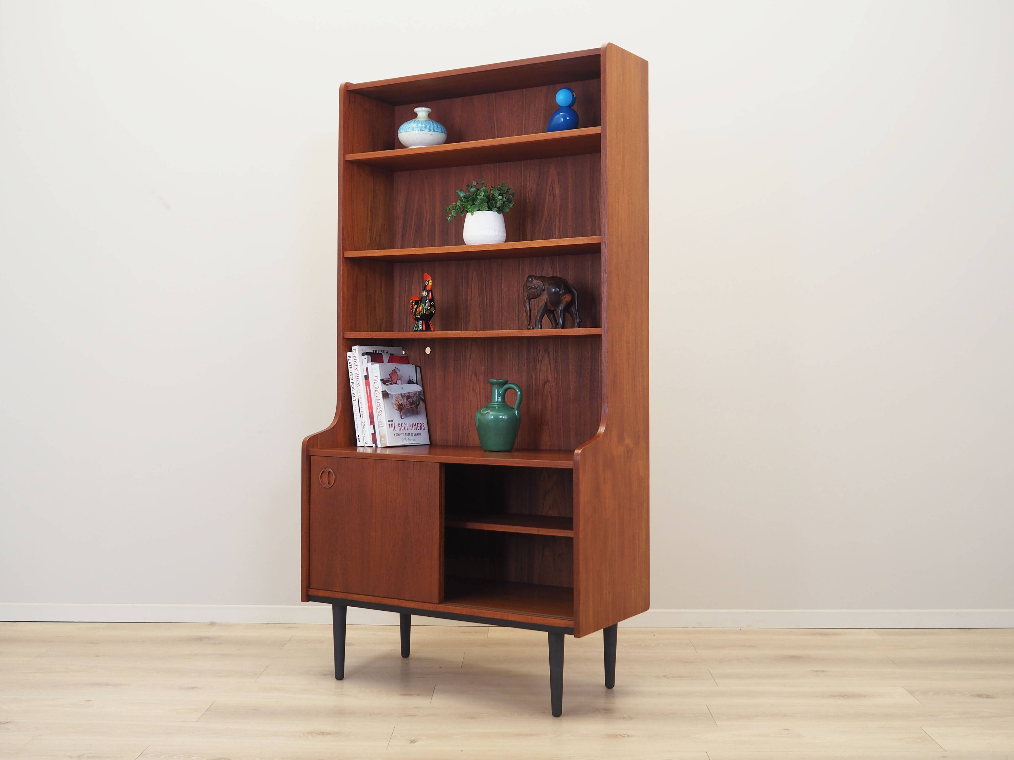 Teak bookcase, Danish design, 1970s, production: Denmark
