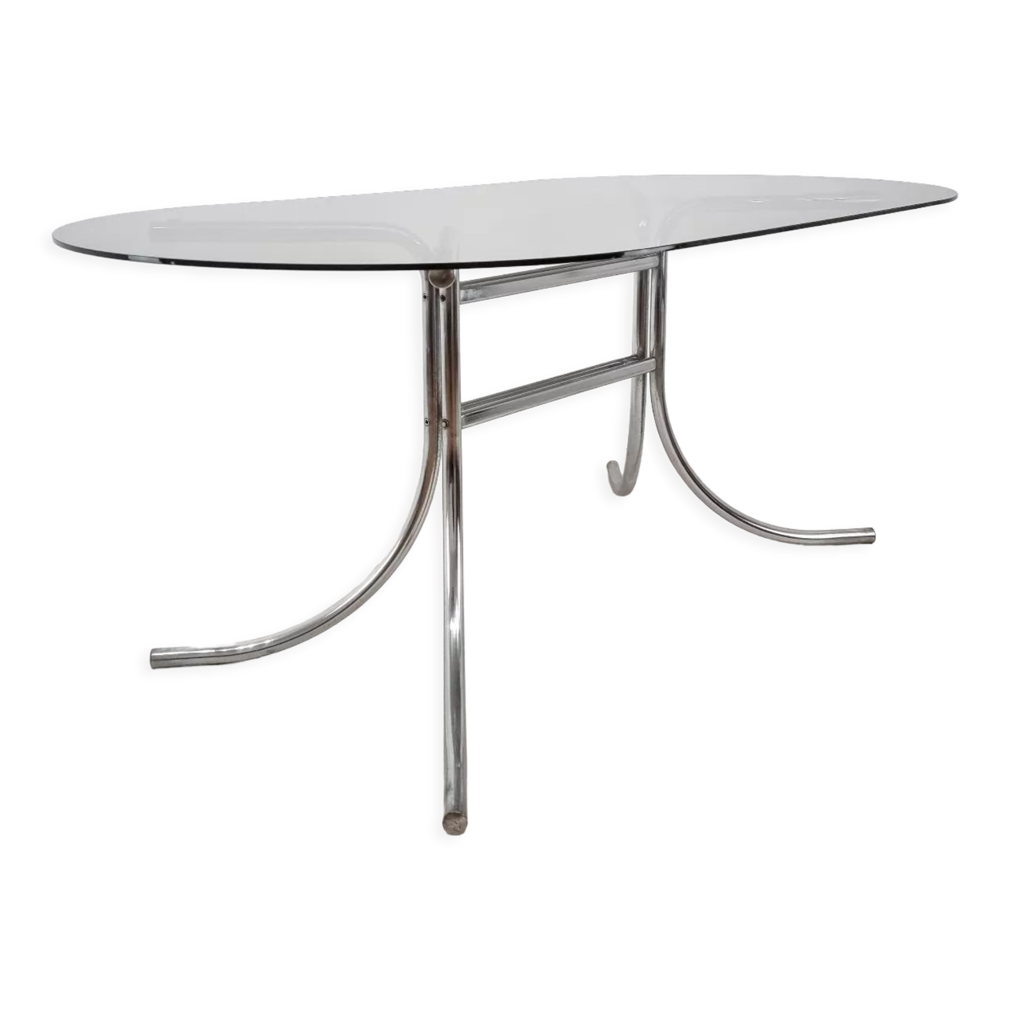 Smoked glass table 1970