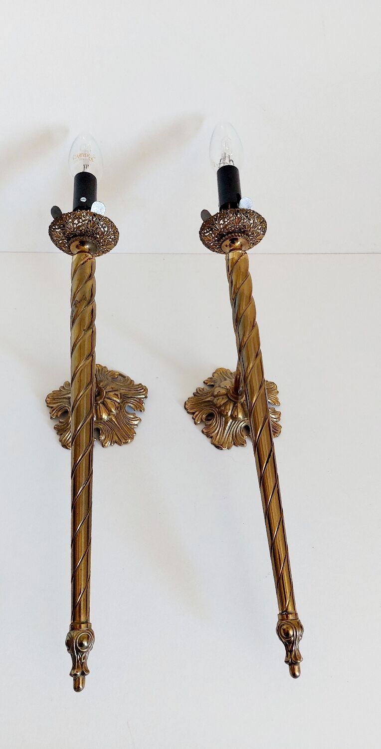 Pair of vintage sconces 50s