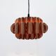 Copper pendant lamp Swiss type 810 modern mid-century by Hans Zender for Temde