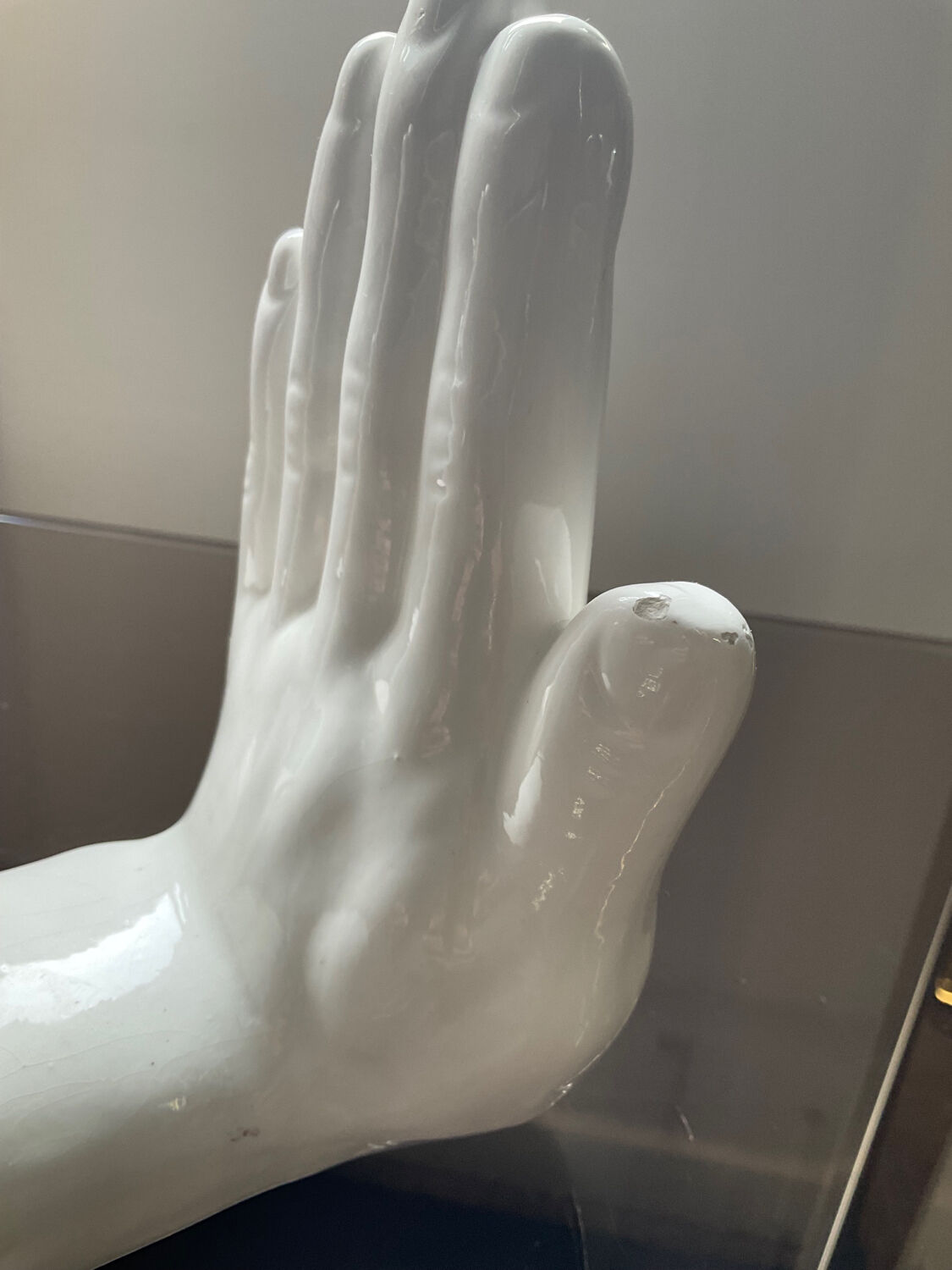 Pair of vintage ceramic hand bookends