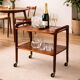 Bar / desserte roulante – Opal Kleinmöbel – design scandinave 1960