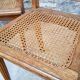 Lot 4 chaises cannées art déco