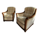 Paire de fauteuils Jacques Leleu signés