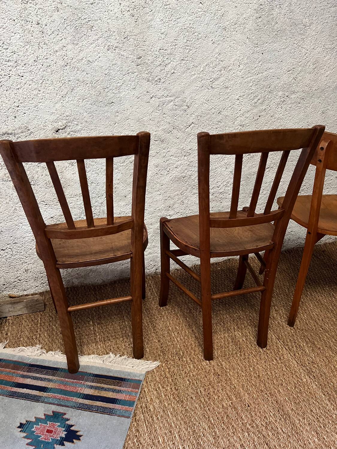 4 vintage bistro chairs