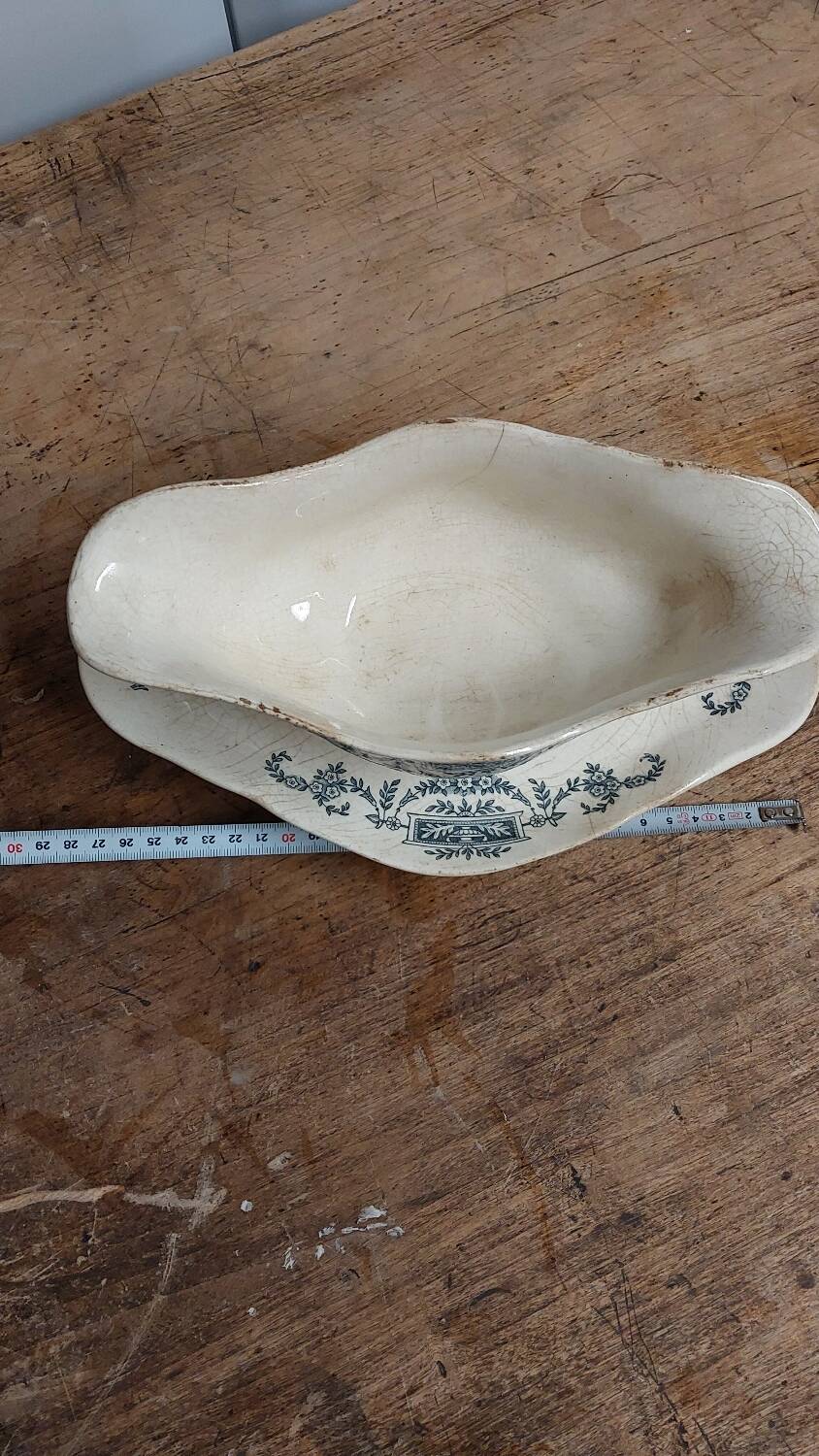 Saucière et soucoupe Longchamp
