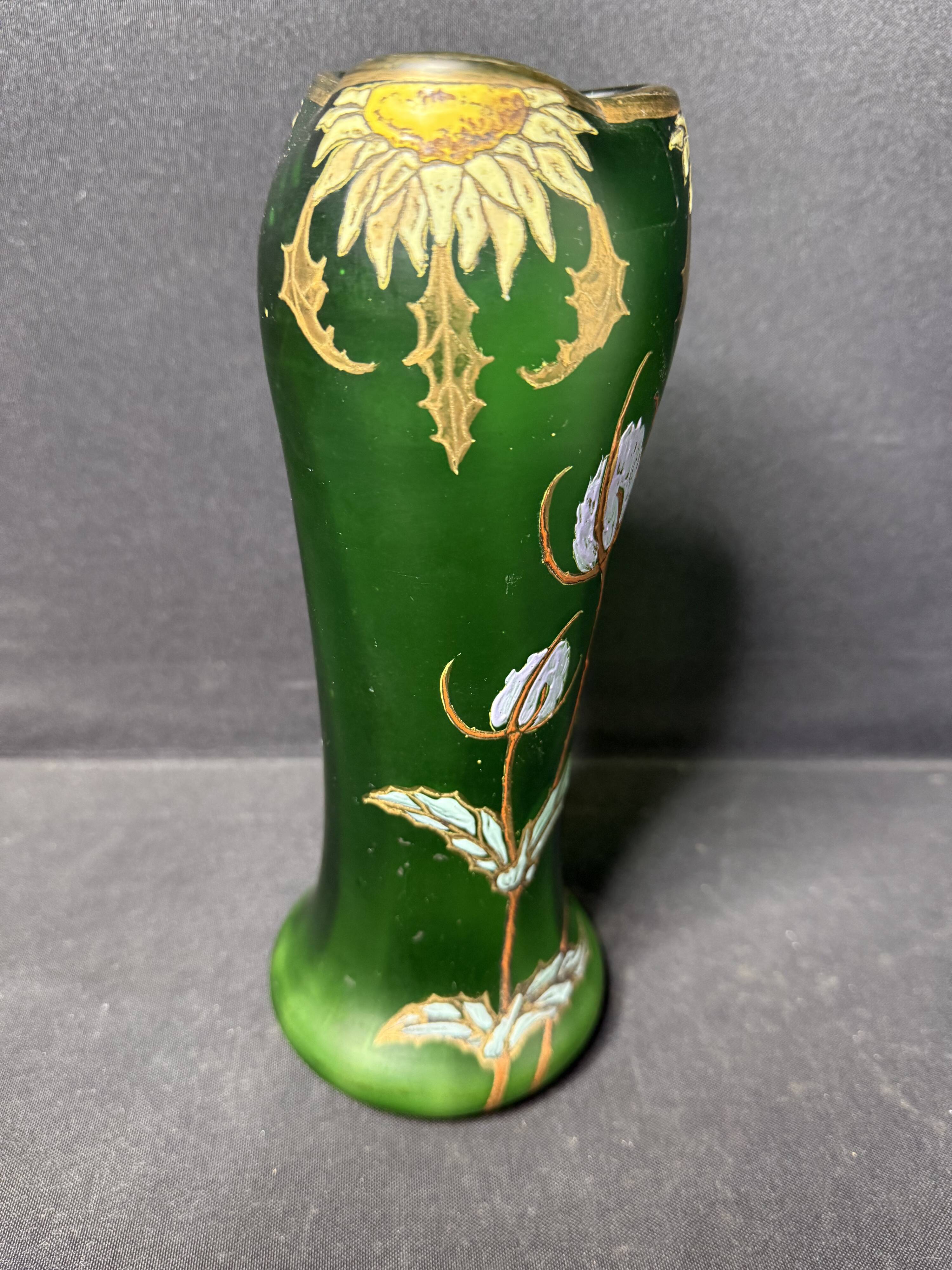 Enamelled vase – FT Legras (1839-1916)