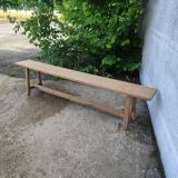 Large oak farmhouse bench