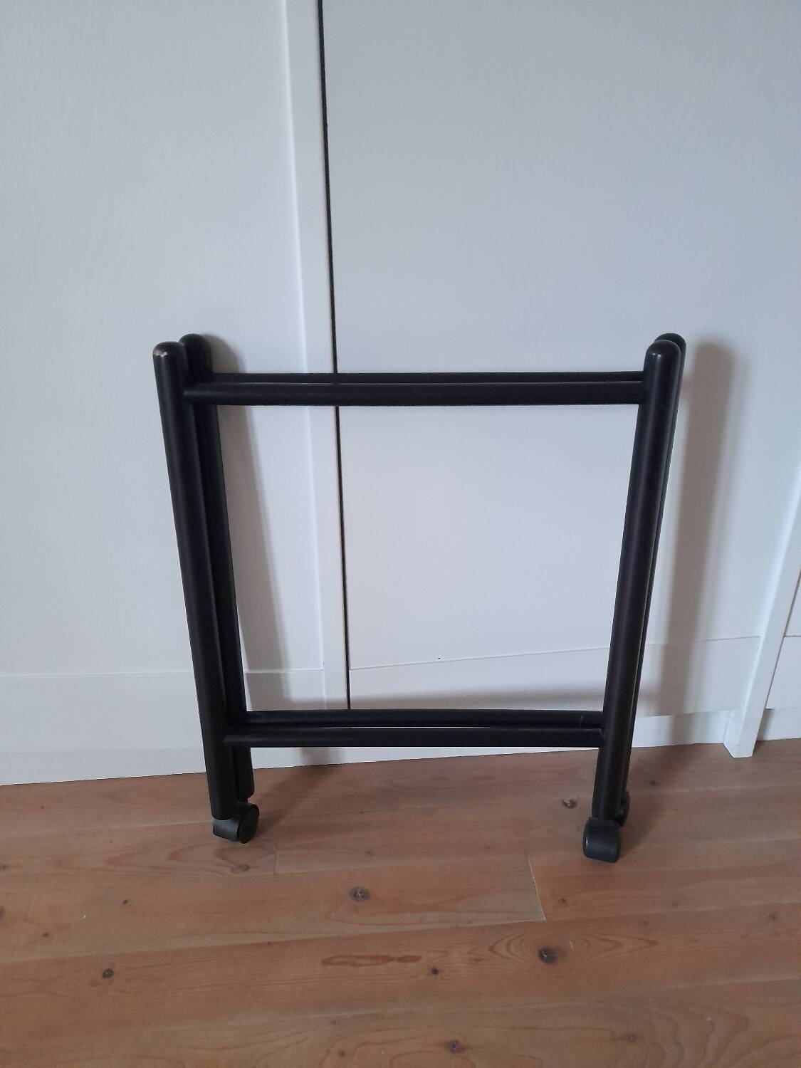 Danish folding dessert trolley with 2 trays, 1980s.