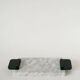 Small marble tray, grey and black, 1980.