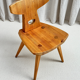 Set of 4 solid pine chairs. Designed by Jacob Kielland-Brandt for I. Christiansen, Denmark, 1960s.