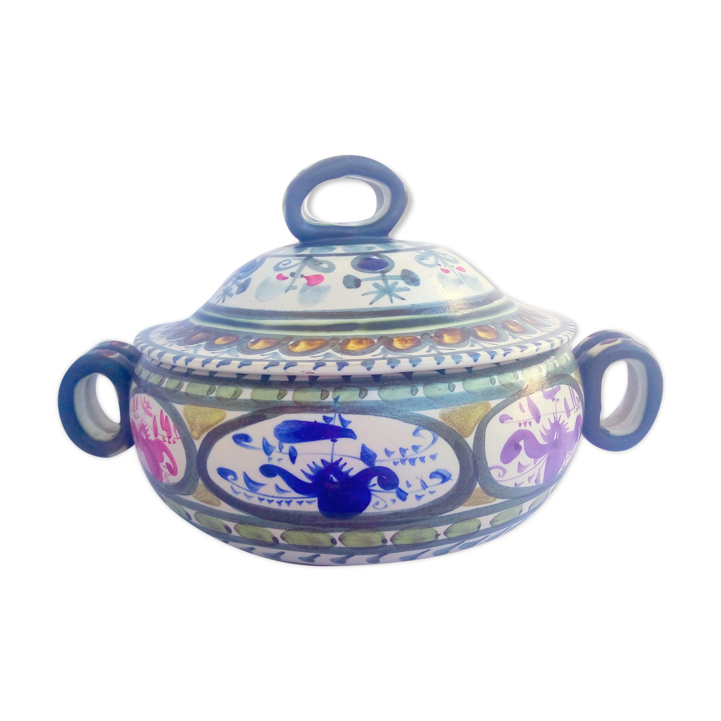 Breton stoneware vegetable tureen Keraluc by André L'Helguen