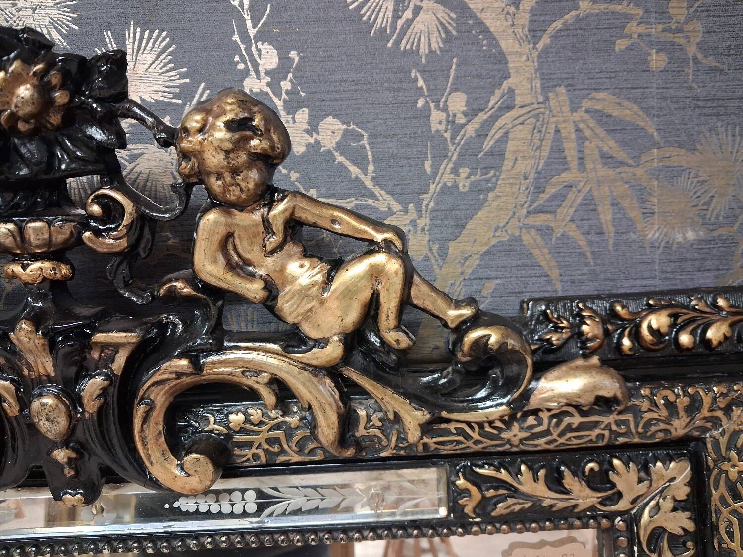 Mirror from the Napoleon III era, 124 x 83