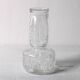 Mid-century Clear Pressed Glass Vase by Adolf Matura / Rosice / 1973
