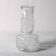 Mid-century Clear Pressed Glass Vase by Adolf Matura / Rosice / 1973