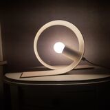 Lampe de table en métal des années 80