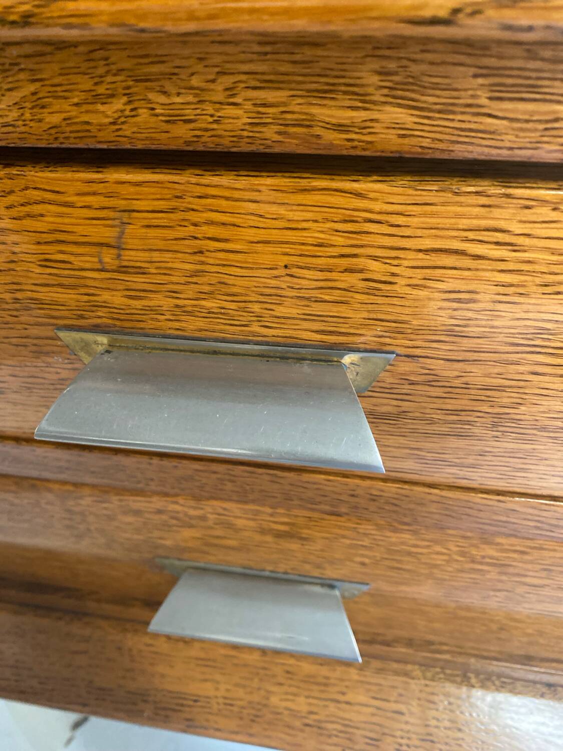 Oak sideboard with compass legs