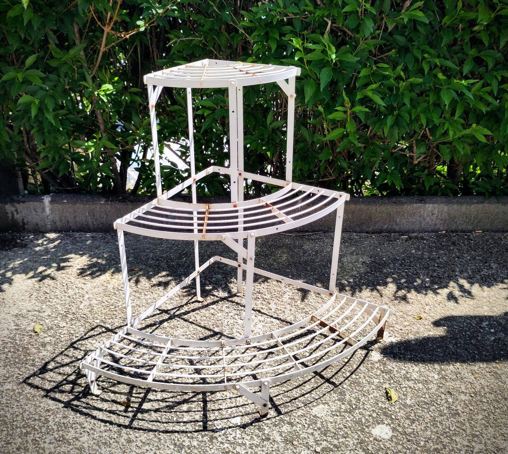 Old metal plant holder