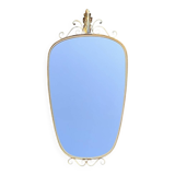 Antique wall mirror in gold metal – Free form –