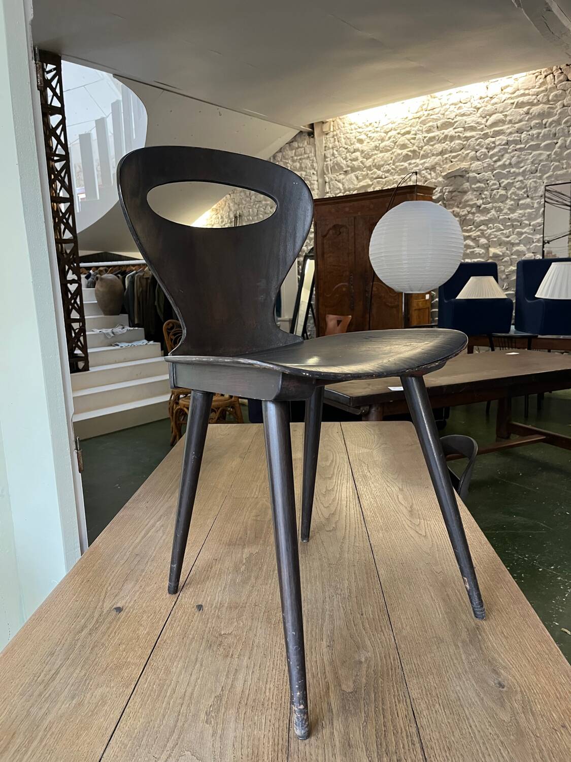 6 Chaises Fourmi Baumann noires