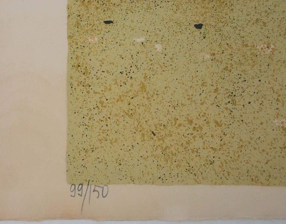 Yves Ganne: The Lighthouse Boat, original signed lithograph